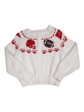 Boys Fair Isle Sweater -  Red & Black