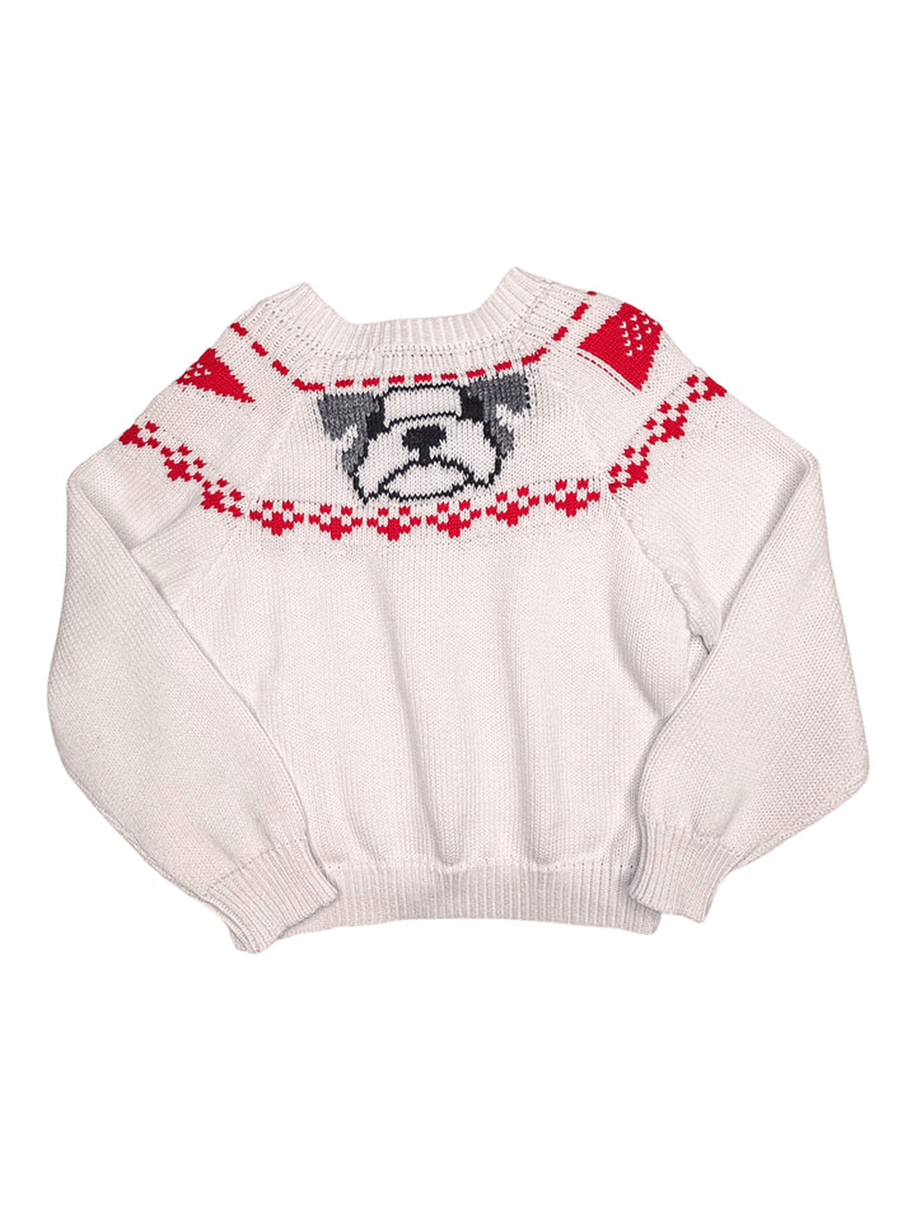 Boys Fair Isle Sweater -  Red & Black