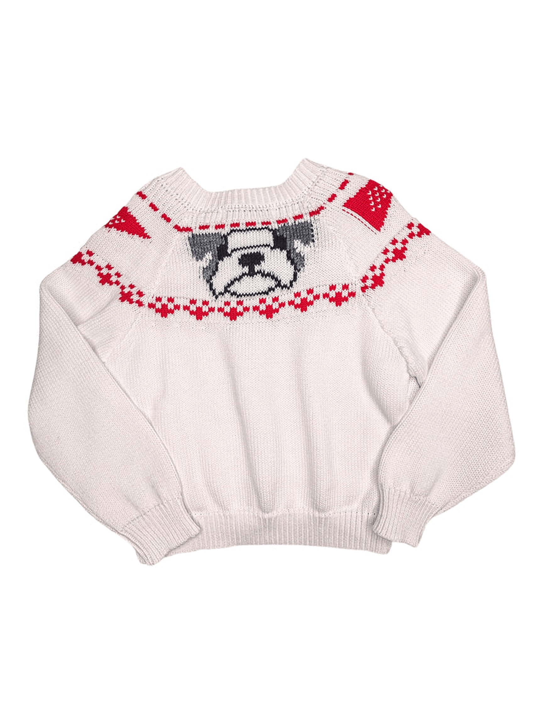 Boys Fair Isle Sweater -  Red & Black
