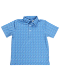Youth Golf Tees Azure Albatross Polo