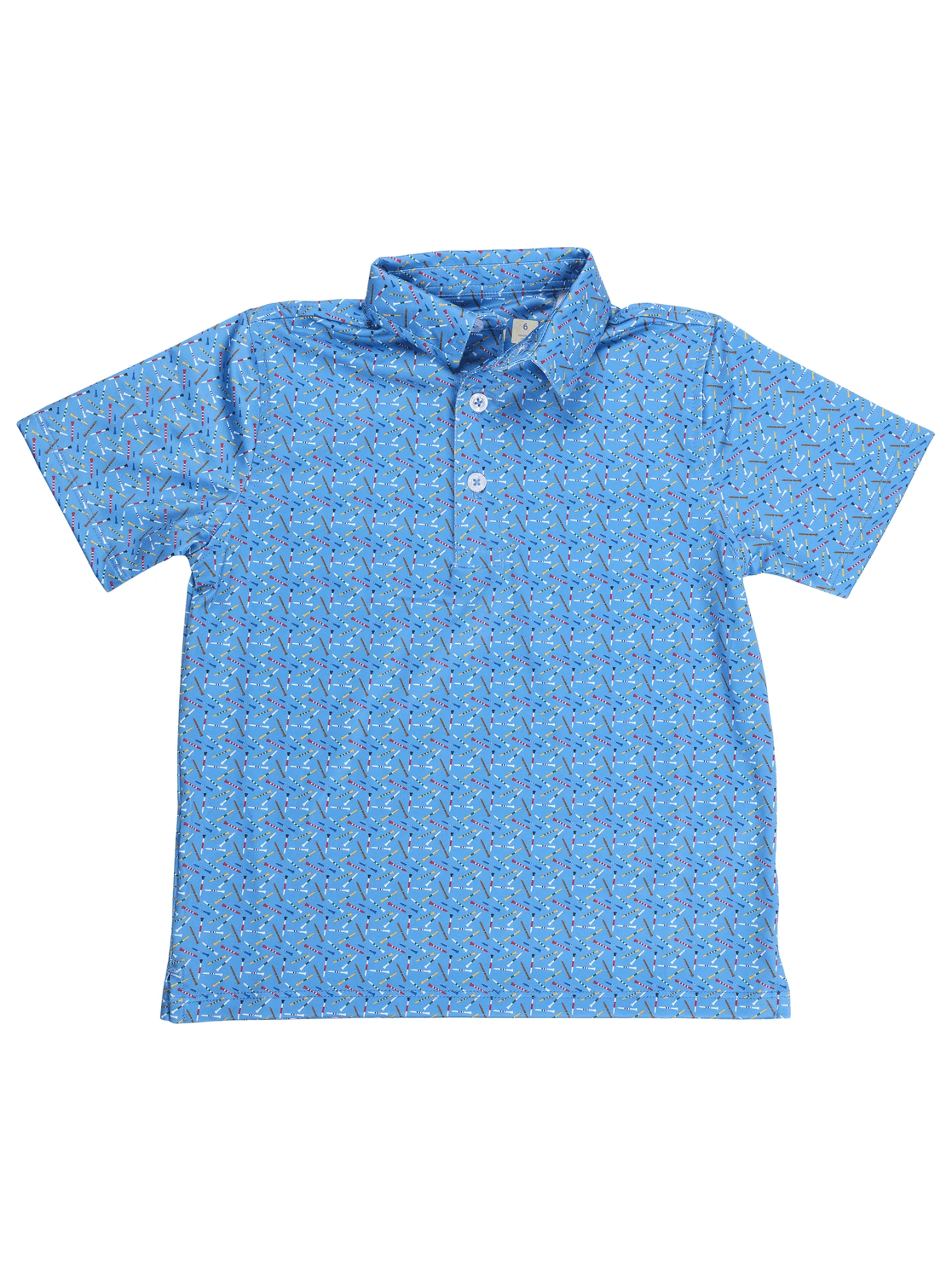 Youth Golf Tees Azure Albatross Polo