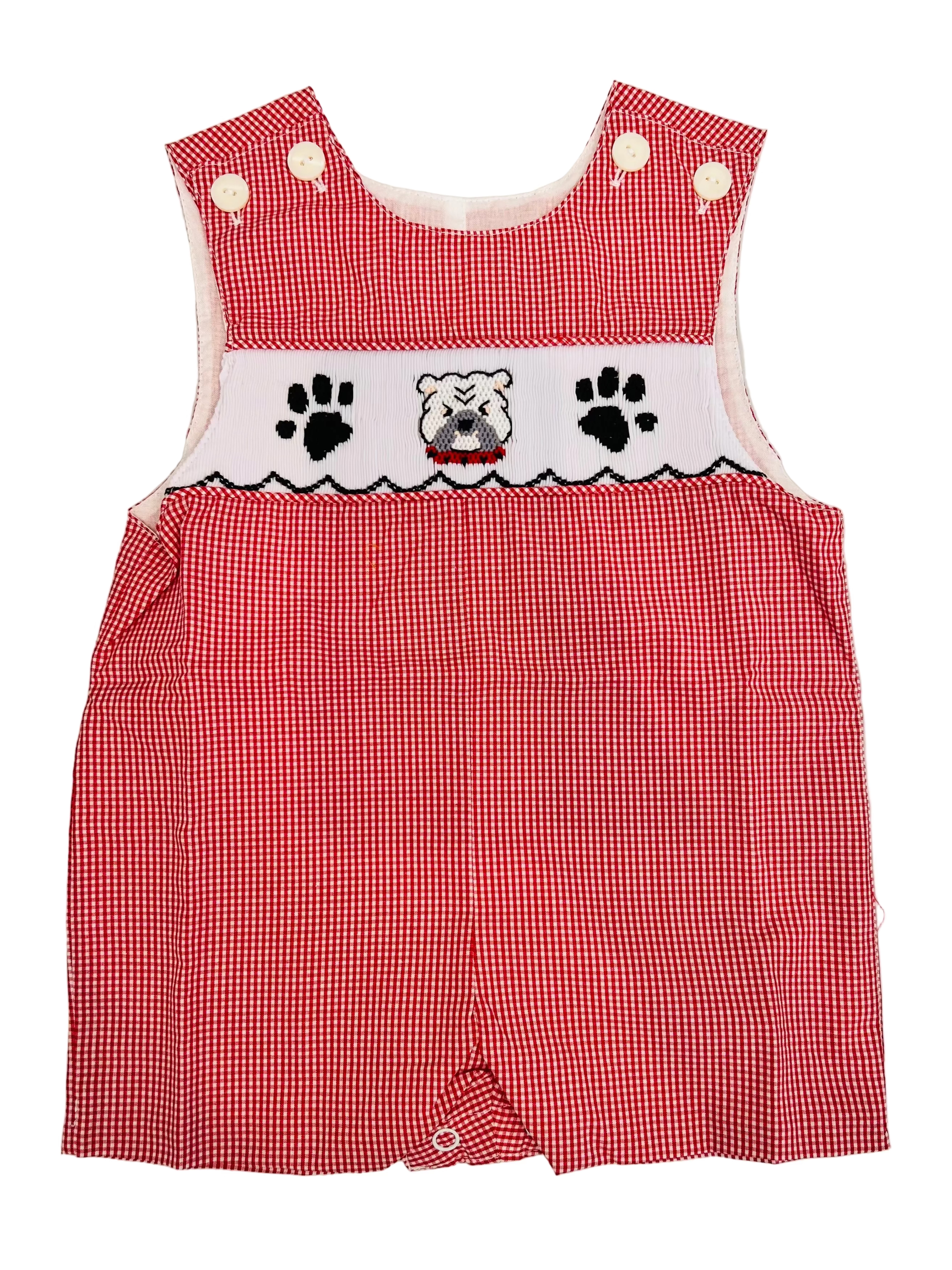 Smocked Bulldog Shortall