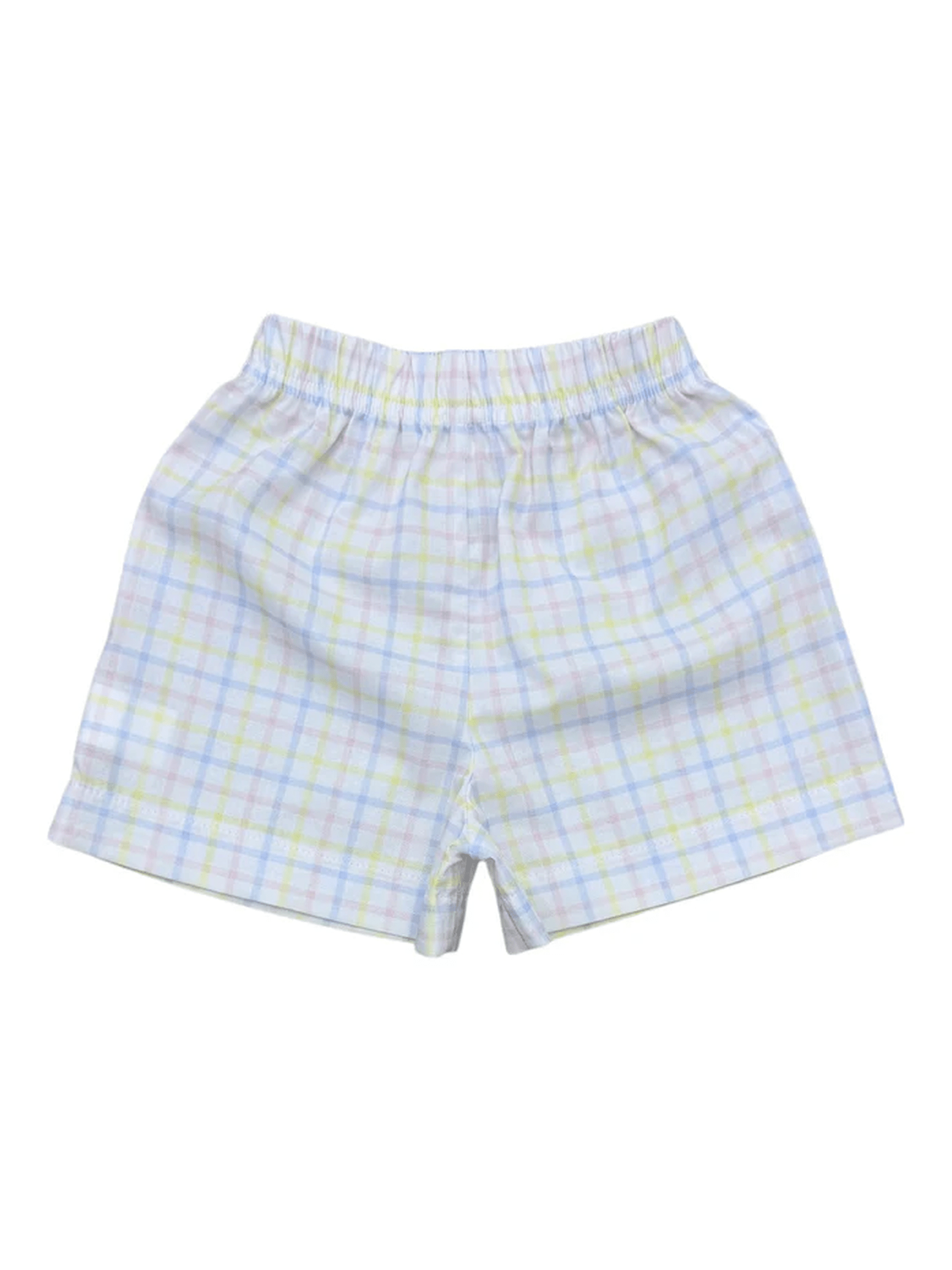Retro Shorts - Primary Plaid