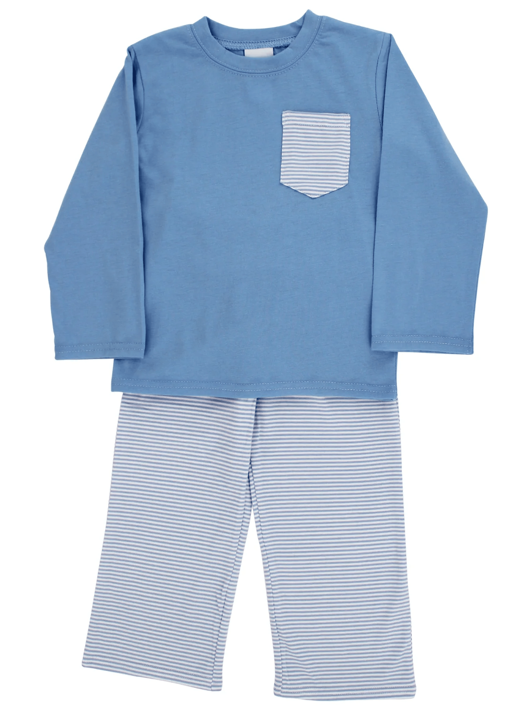 Porter Pant Set - Medium Blue Knit